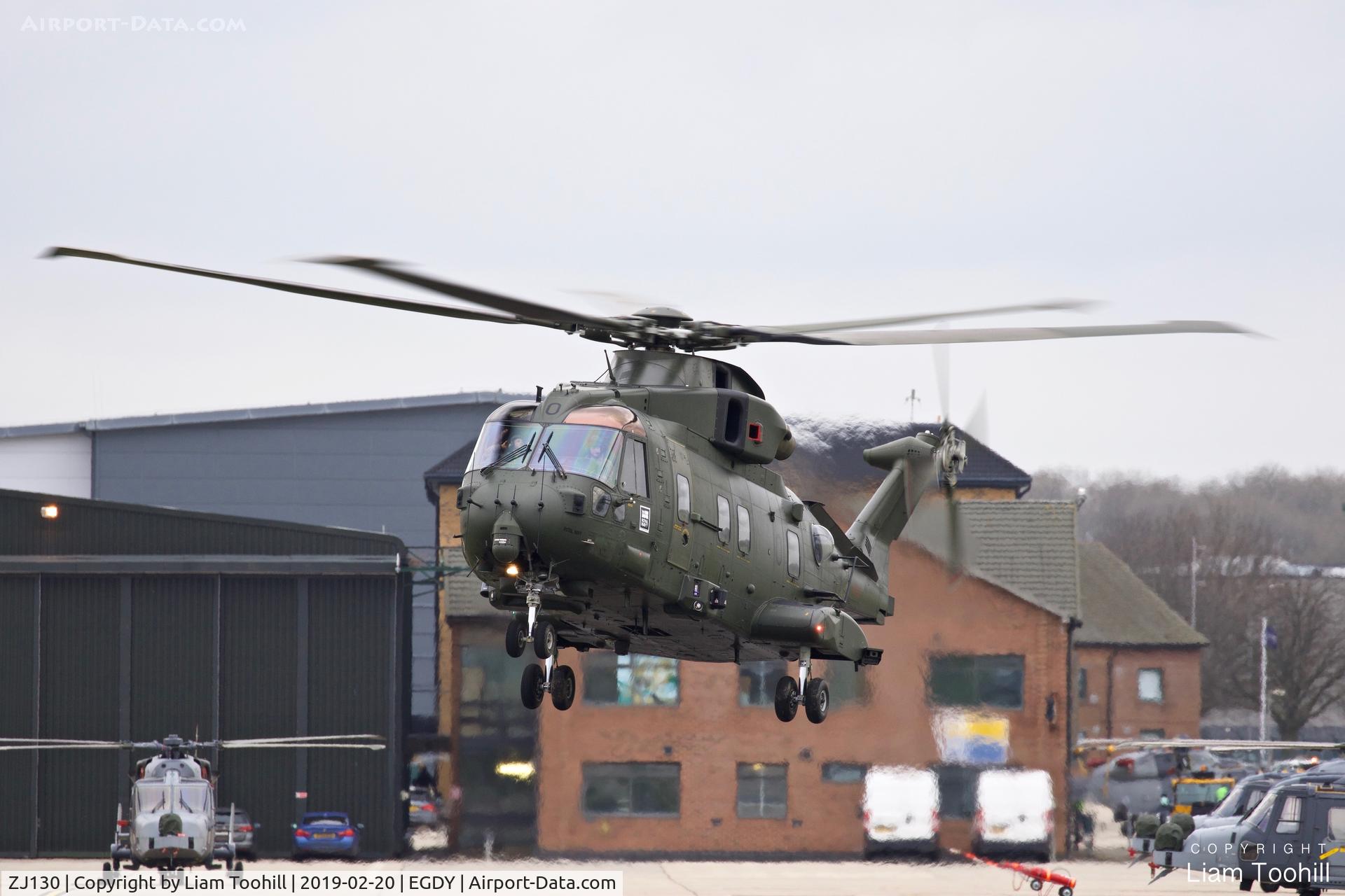 ZJ130, 2001 AgustaWestland Merlin HC3i (EH101) C/N 50169, ZJ130 in the hover at RNAS Yeovilton