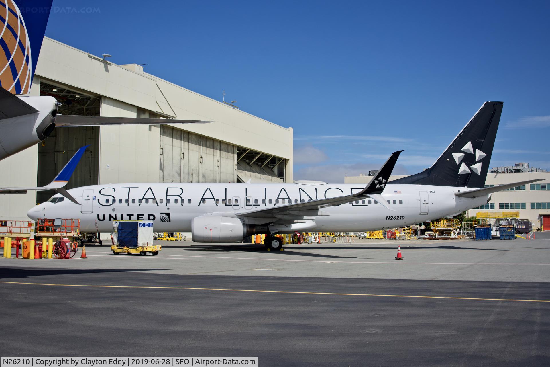 N26210, 1998 Boeing 737-824 C/N 28770, SFO 2019.