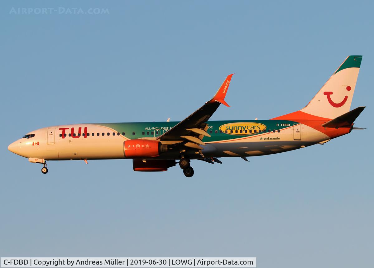 C-FDBD, 2006 Boeing 737-8Q8 C/N 30703, TUI leased from Sunwings.
