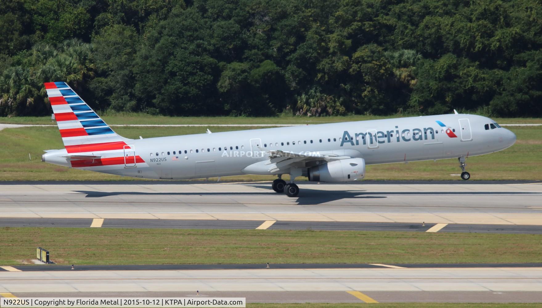 N922US, 2015 Airbus A321-231 C/N 6537, TPA spotting
