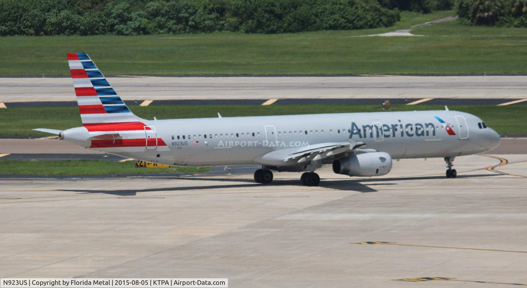 N923US, 2015 Airbus A321-231 C/N 6543, TPA spotting