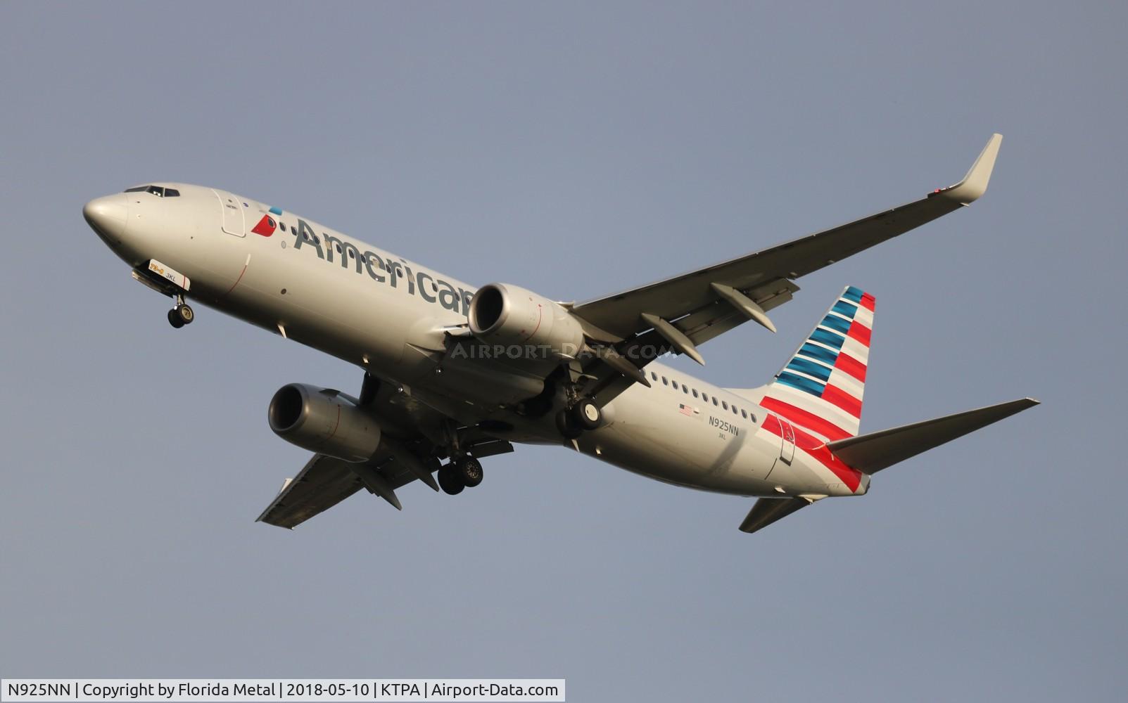 N925NN, 2013 Boeing 737-823 C/N 31169, TPA spotting