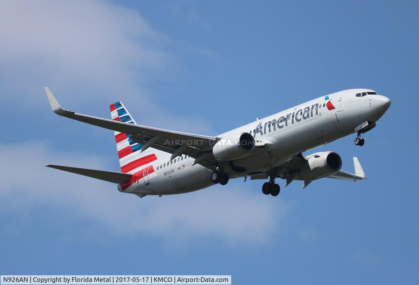 N926AN, 2000 Boeing 737-823 C/N 29527, MCO spotting