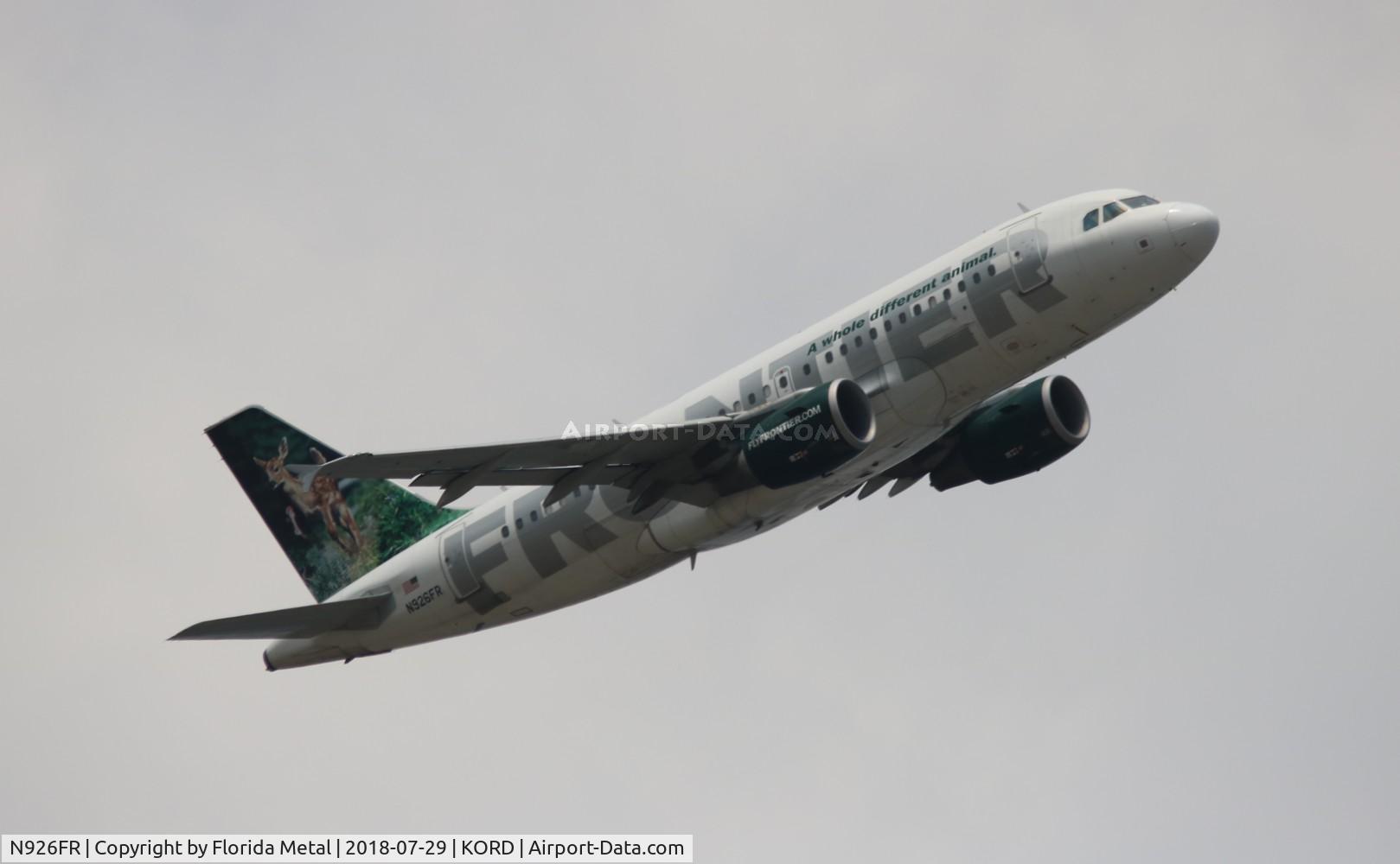 N926FR, 2004 Airbus A319-111 C/N 2198, ORD spotting