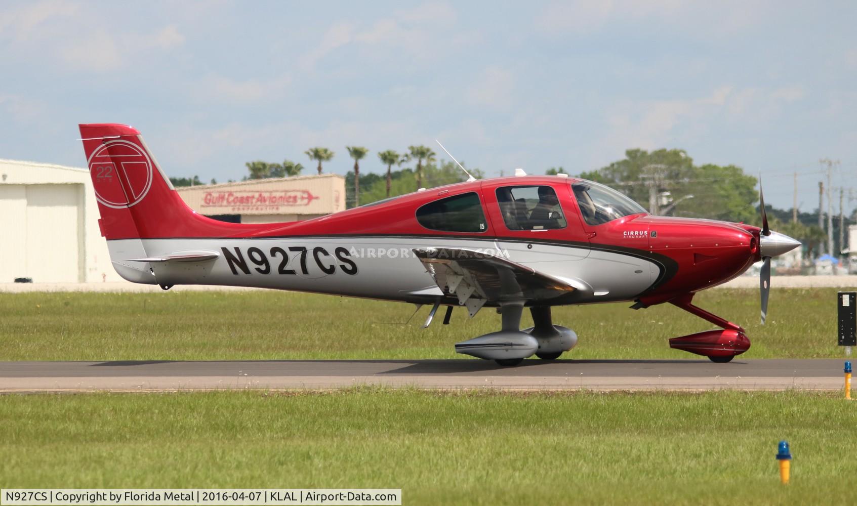 N927CS, 2013 Cirrus SR22T C/N 0496, Sun N fun 2016