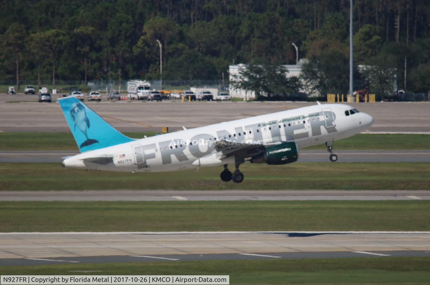 N927FR, 2004 Airbus A319-111 C/N 2209, MCO spotting