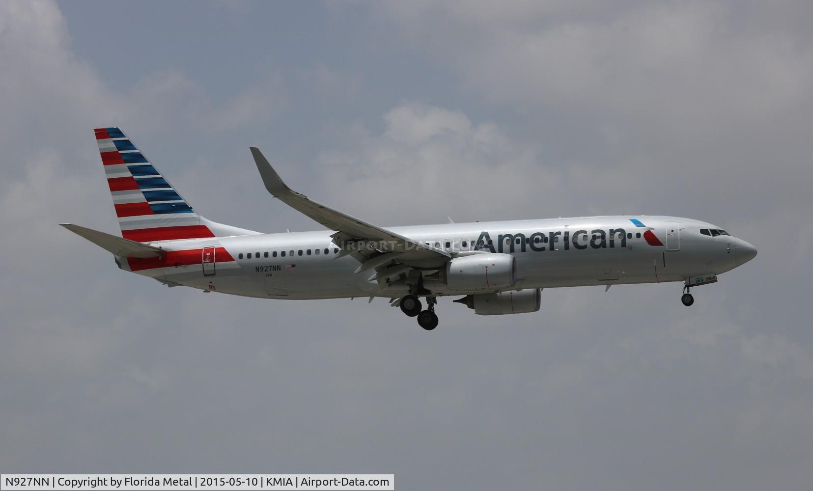 N927NN, 2013 Boeing 737-823 C/N 31171, MIA spotting