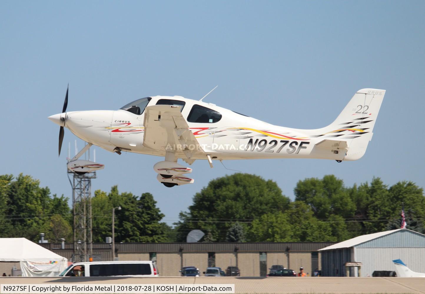 N927SF, 2006 Cirrus SR22 C/N 2238, Air Venture 2018