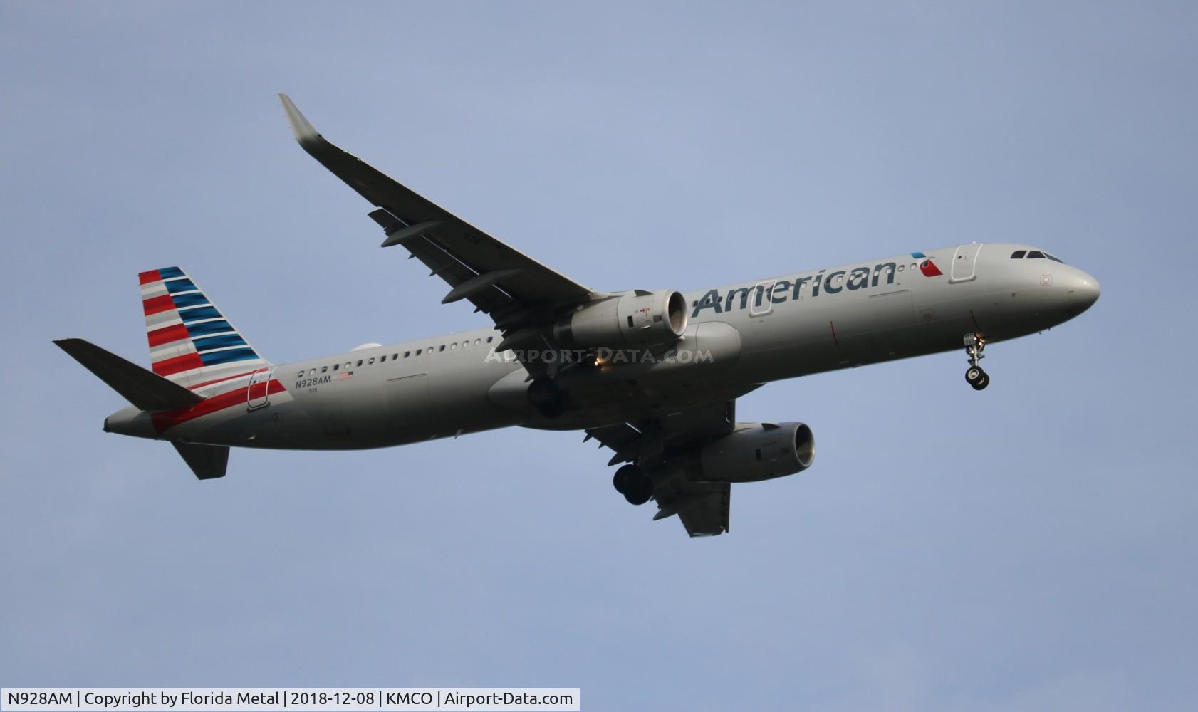 N928AM, 2017 Airbus A321-231 C/N 7515, MCO spotting