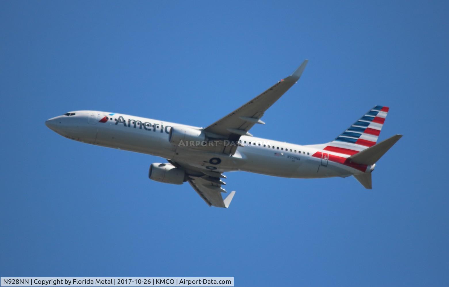N928NN, 2013 Boeing 737-823 C/N 31172, MCO spotting