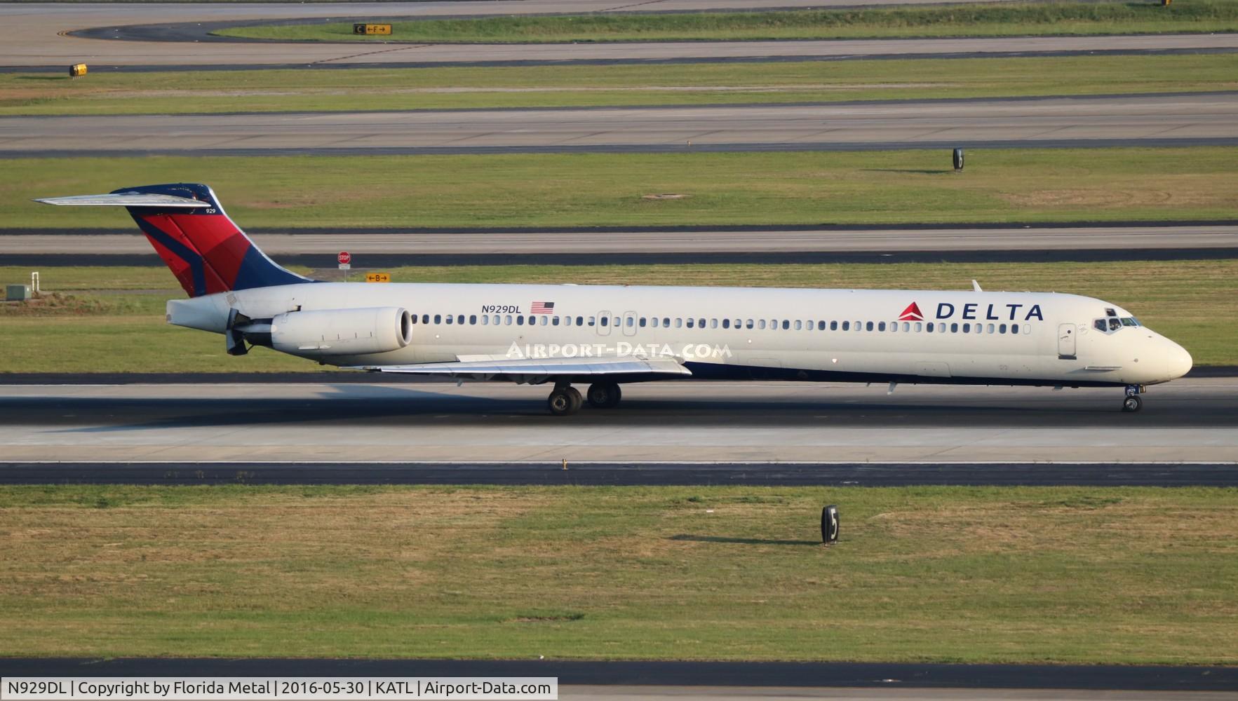 N929DL, 1988 McDonnell Douglas MD-88 C/N 49716, ATL spotting