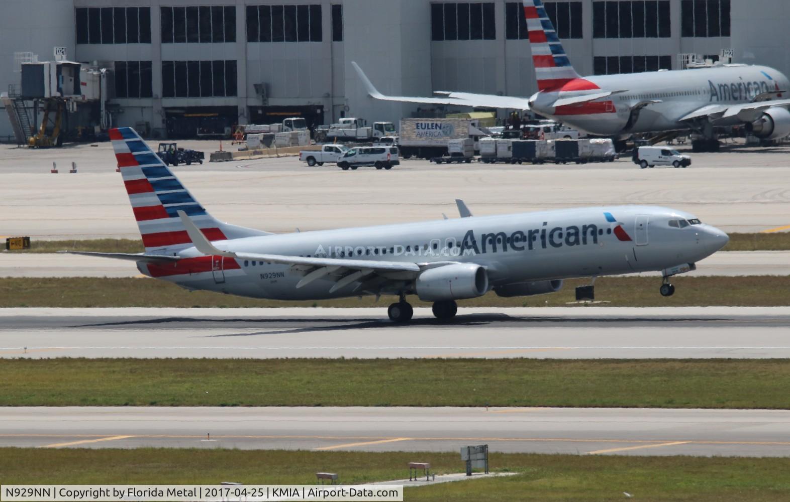 N929NN, 2012 Boeing 737-823 C/N 33322, MIA spotting