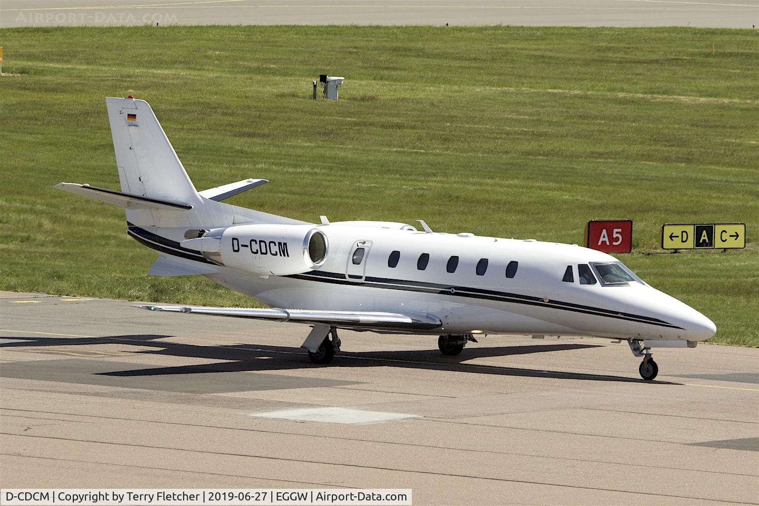 D-CDCM, 2012 Cessna 560 Citation XLS+ C/N 560-6109, At Luton