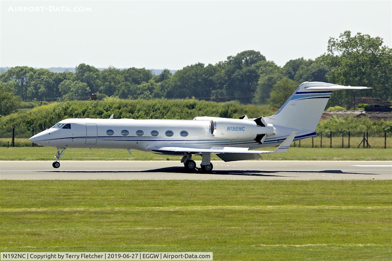 N192NC, 2008 Gulfstream Aerospace GIV-X (G450) C/N 4126, 2008 Gulfstream Aerospace GIV-X (G450), c/n: 4126 at Luton