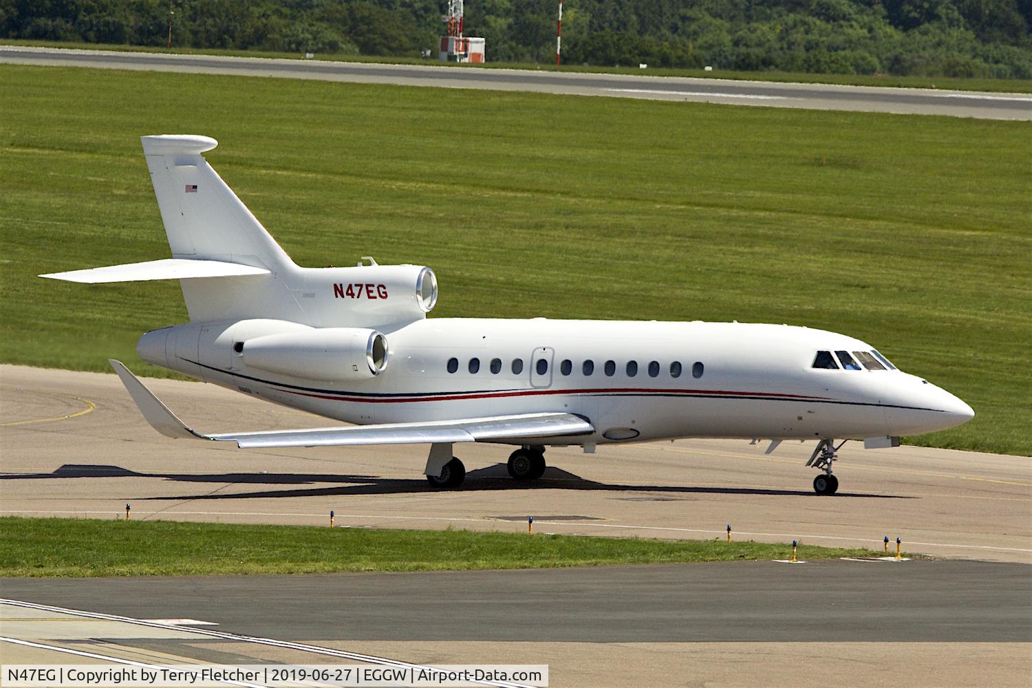 N47EG, 2005 Dassault Falcon 900EX C/N 154, At Luton
