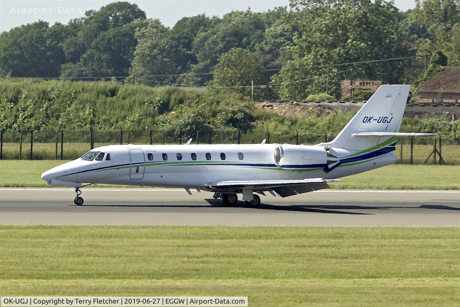 OK-UGJ, 2012 Cessna 680 Citation Sovereign C/N 680-0324, At Luton