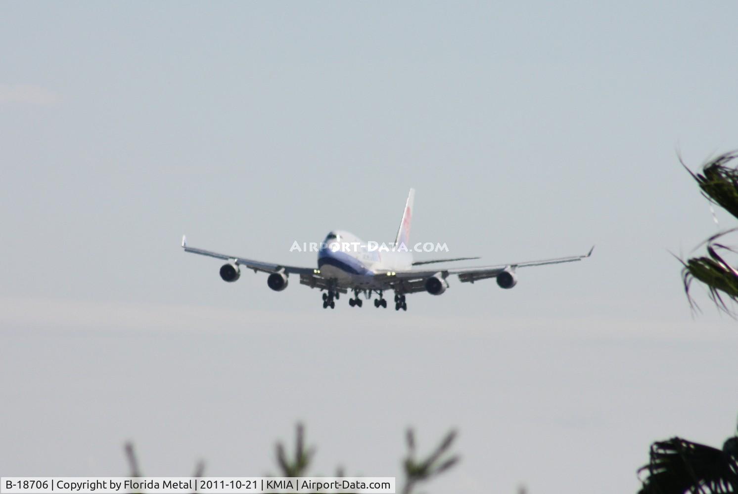 B-18706, 2001 Boeing 747-409F/SCD C/N 30763, MIA spotting