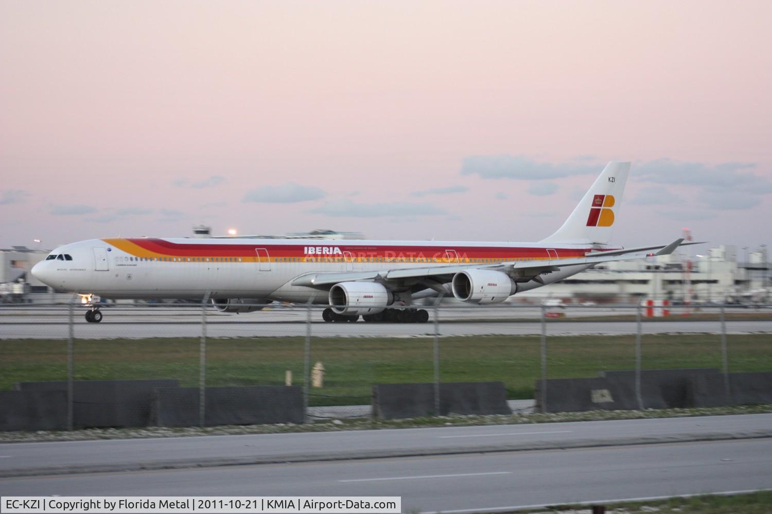 EC-KZI, 2009 Airbus A340-642 C/N 1017, MIA spotting