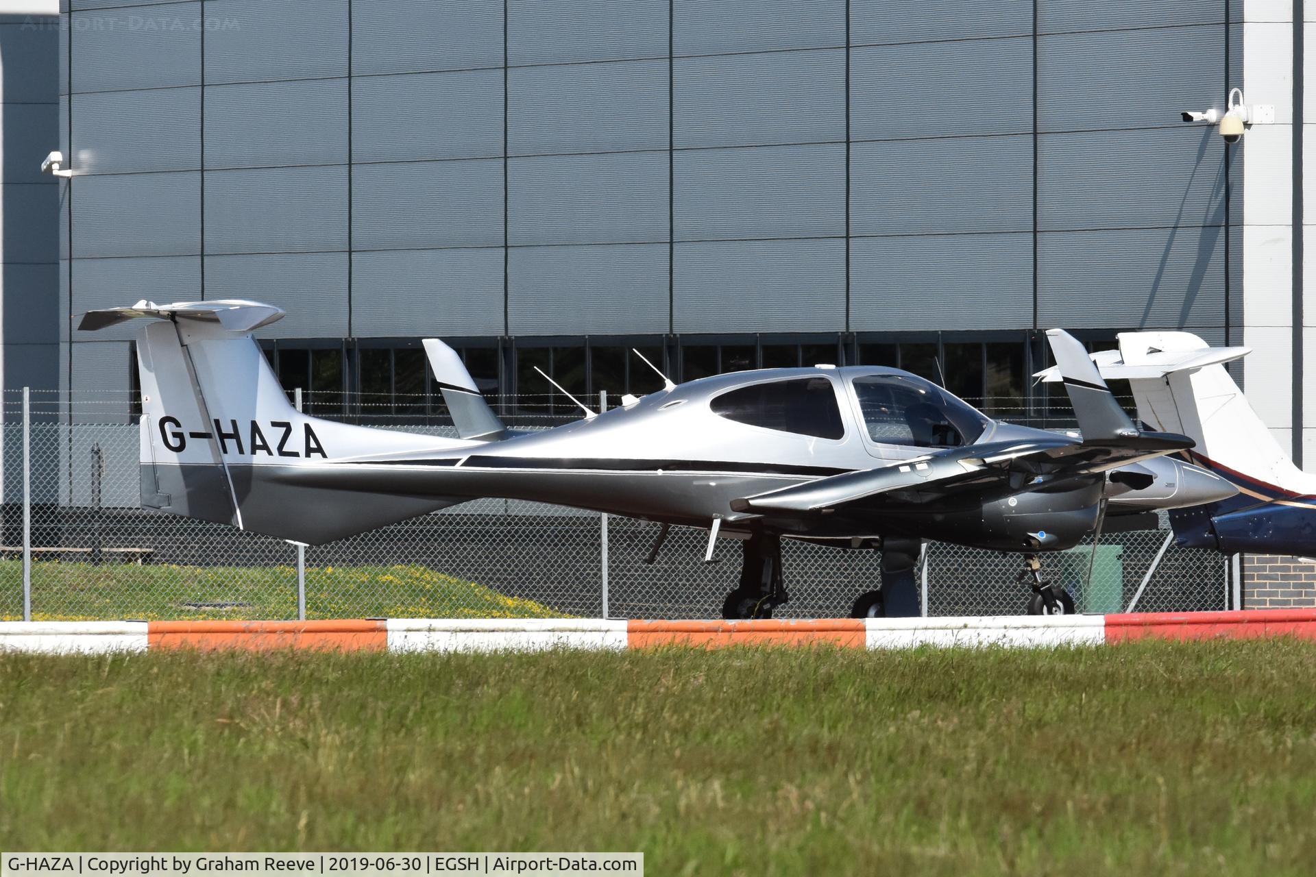 G-HAZA, 2018 Diamond DA-42 NG Twin Star C/N 42.N306, Parked at Norwich.