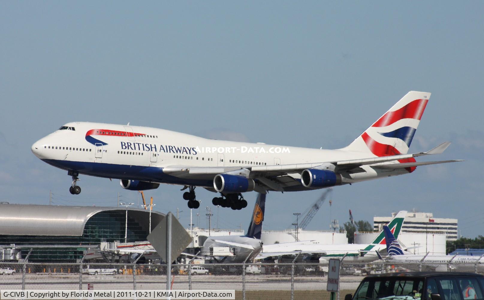 G-CIVB, 1994 Boeing 747-436 C/N 25811, MIA spotting