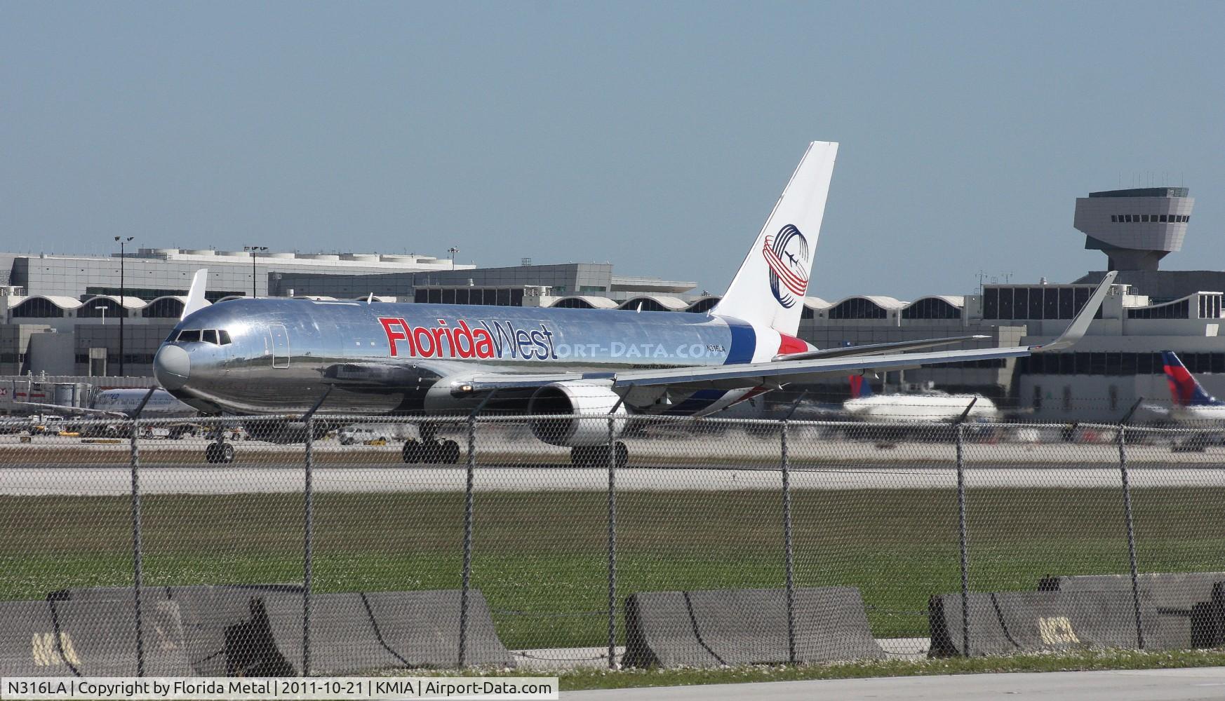 N316LA, 2001 Boeing 767-316F C/N 30842, MIA spotting