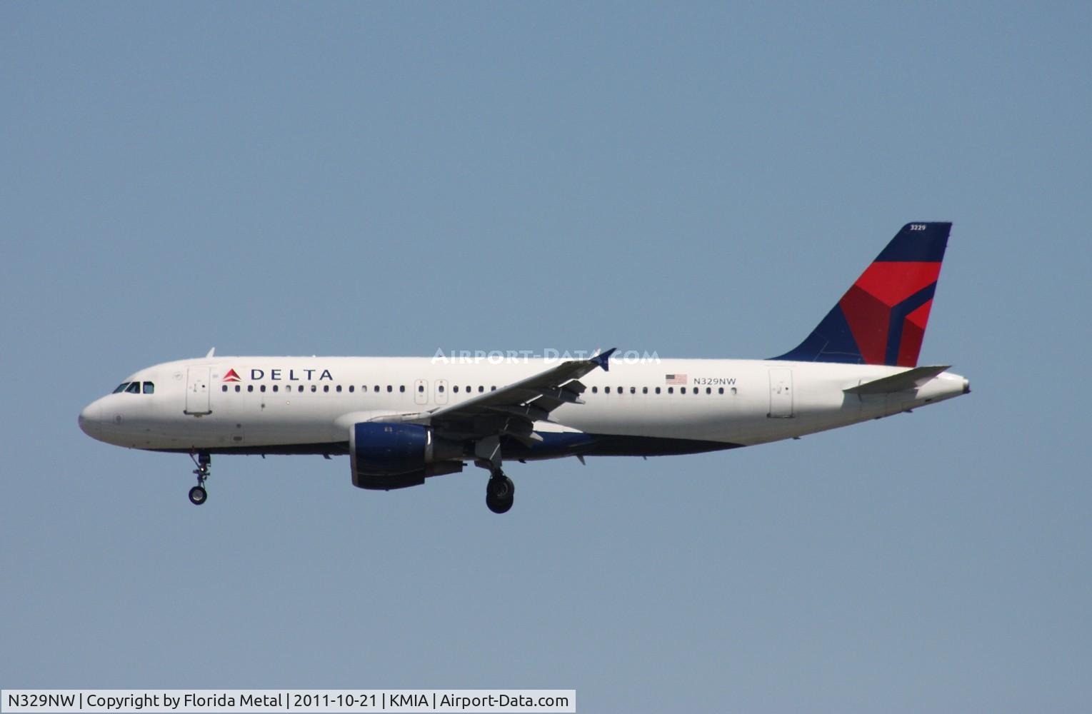 N329NW, 1992 Airbus A320-211 C/N 306, MIA spotting