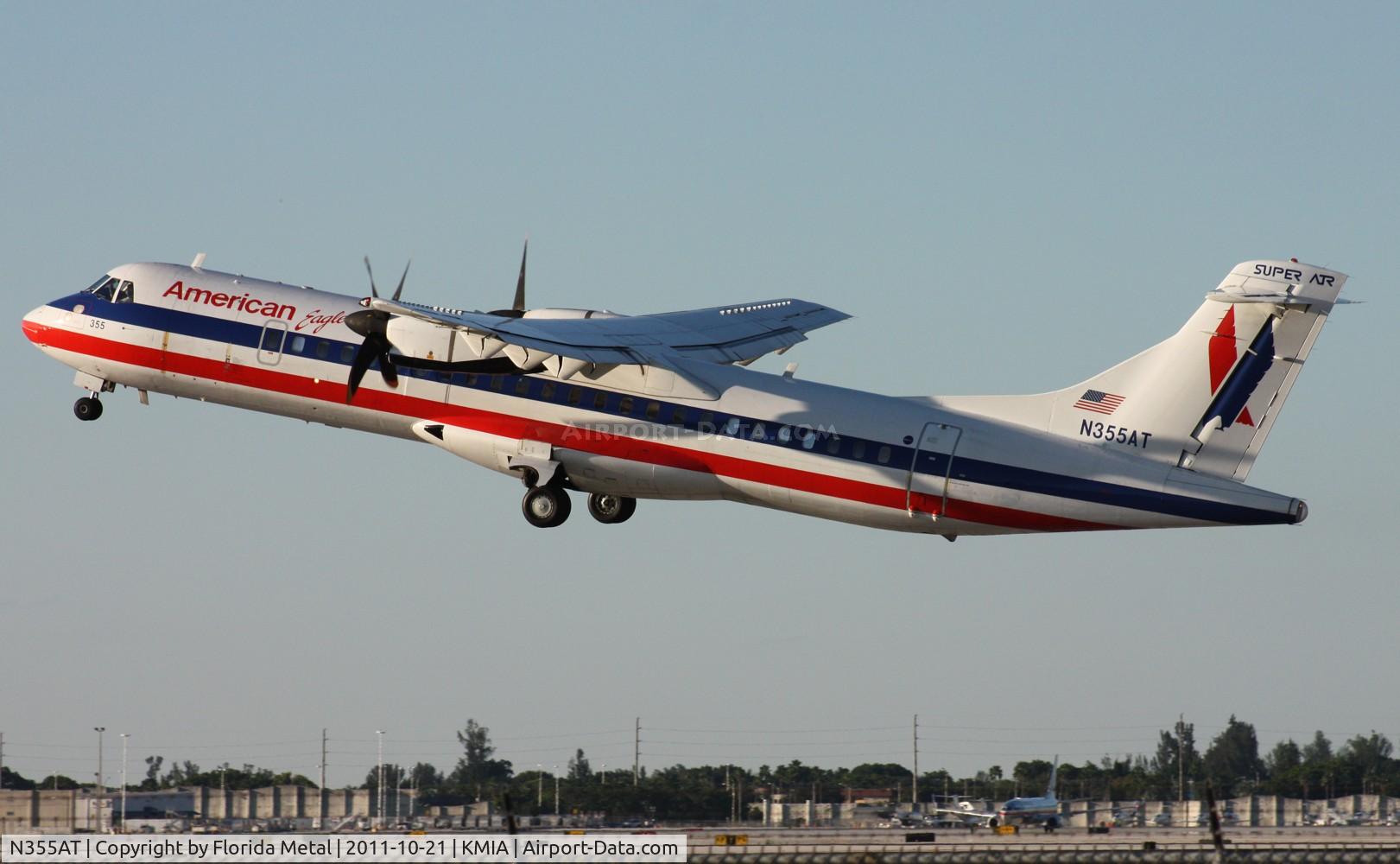 N355AT, 1993 ATR 72-212 C/N 355, MIA spotting