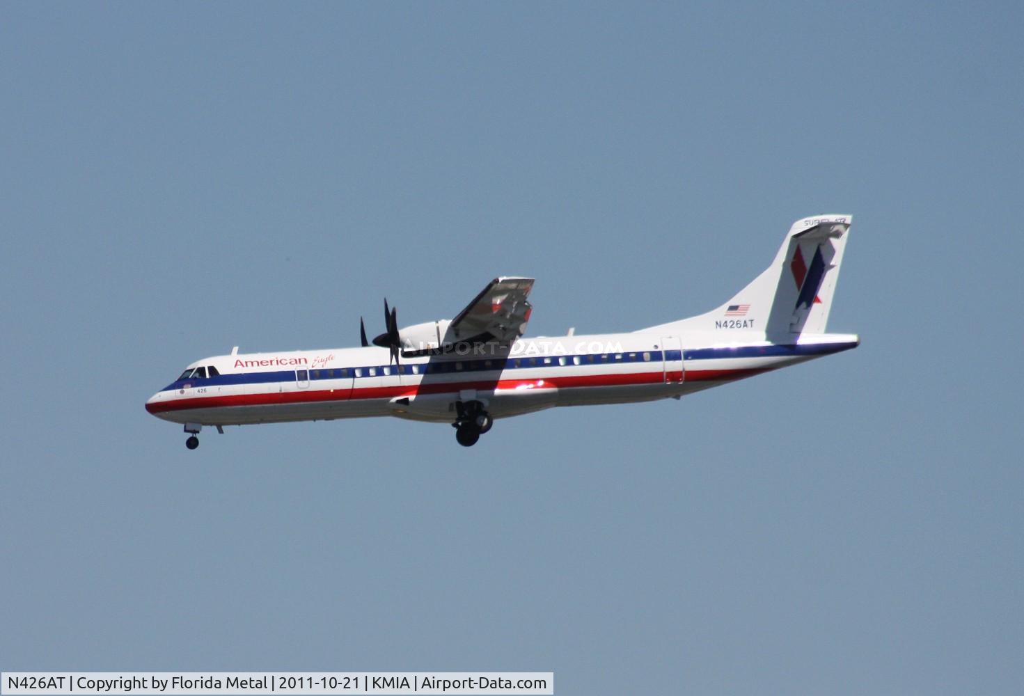 N426AT, 1994 ATR 72-212 C/N 426, MIA spotting