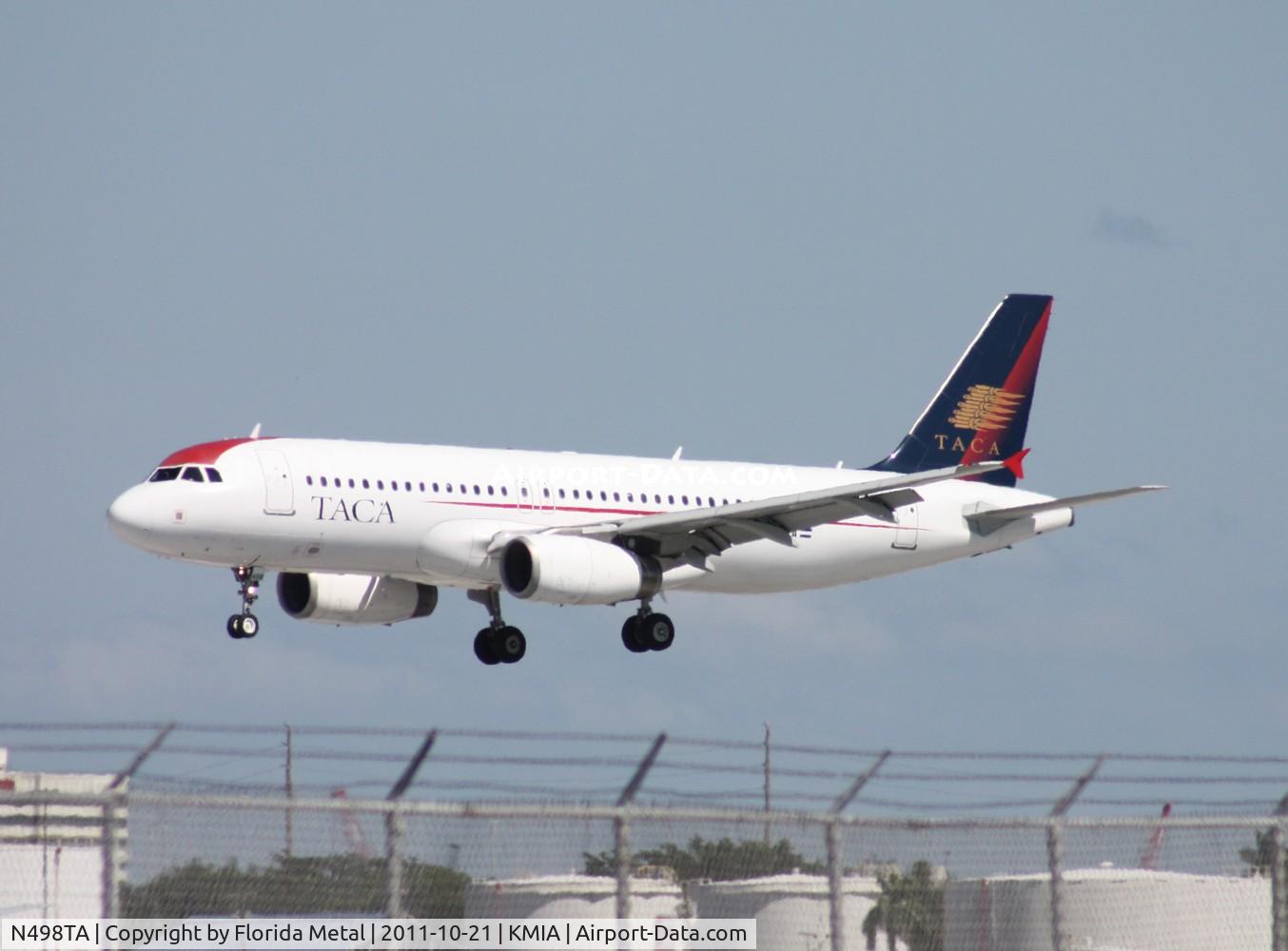 N498TA, 2008 Airbus A320-233 C/N 3418, MIA spotting