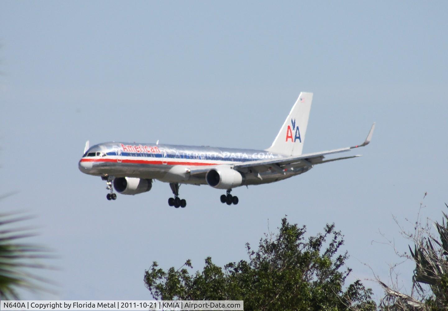 N640A, 1991 Boeing 757-223 C/N 24598, MIA spotting