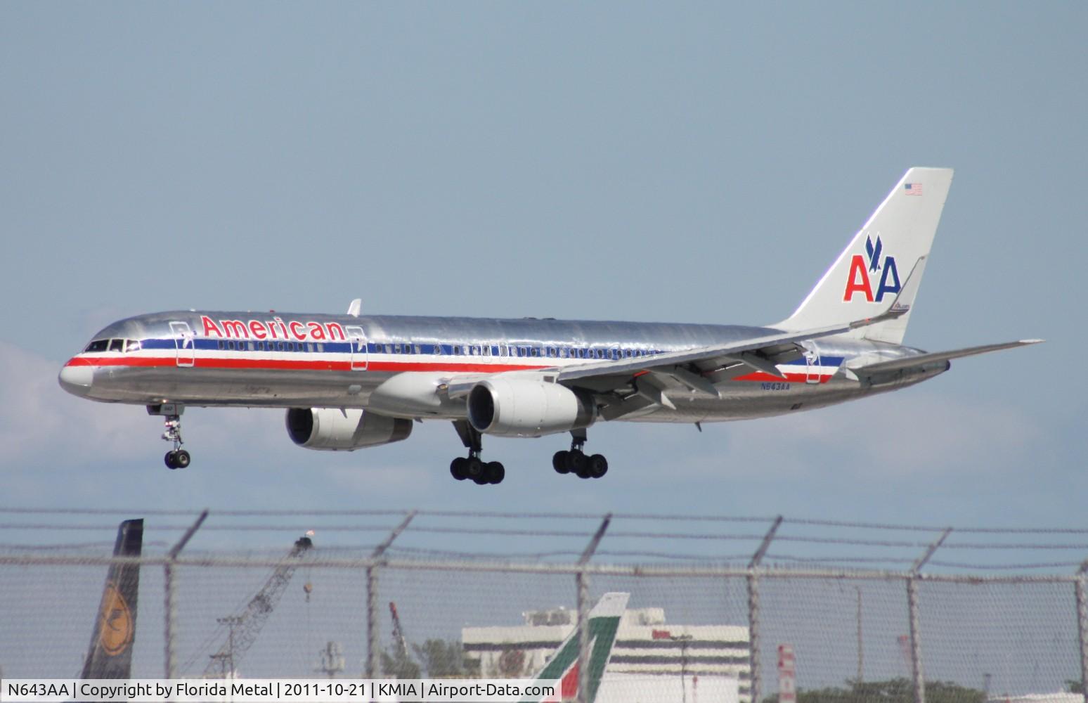 N643AA, 1991 Boeing 757-223 C/N 24601, MIA spotting