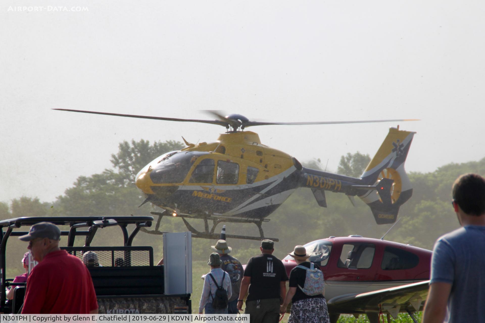 N301PH, 2004 Eurocopter EC-135P-2 C/N 0355, At the Quad Cities Air Show