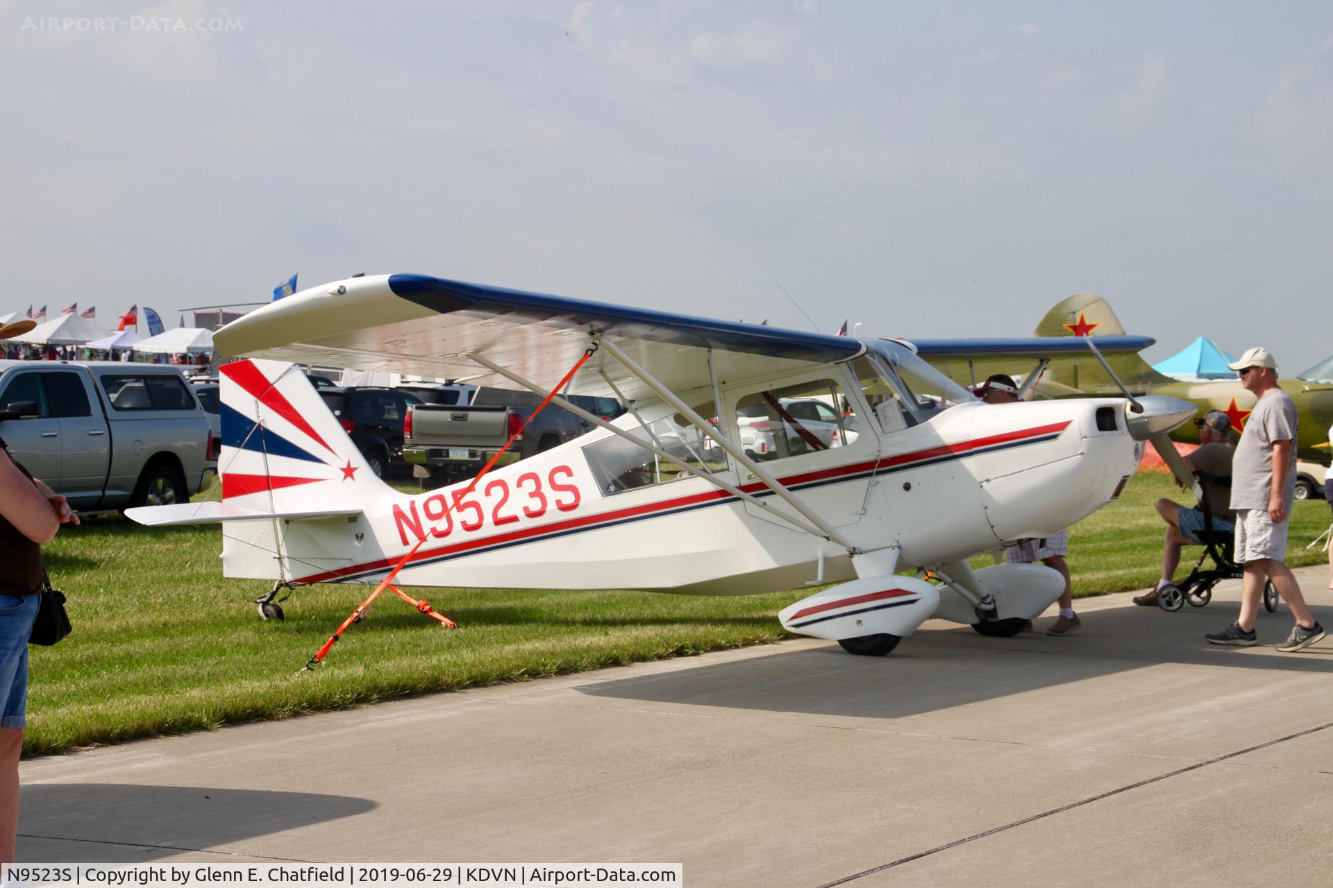 N9523S, 1965 Champion 7ECA Citabria C/N 95, At the Quad Cities Air Show