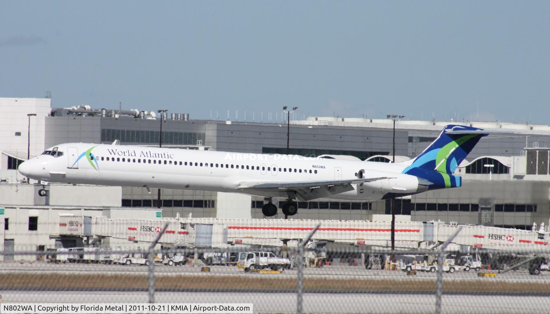 N802WA, 1990 McDonnell Douglas MD-83 (DC-9-83) C/N 53052, MIA spotting