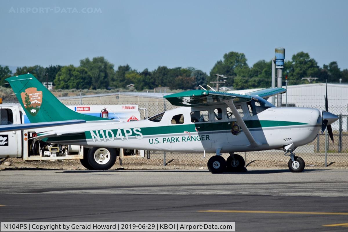 N104PS, Cessna TU206G Turbo Stationair C/N U20606002, Parked on the south GA ramp.