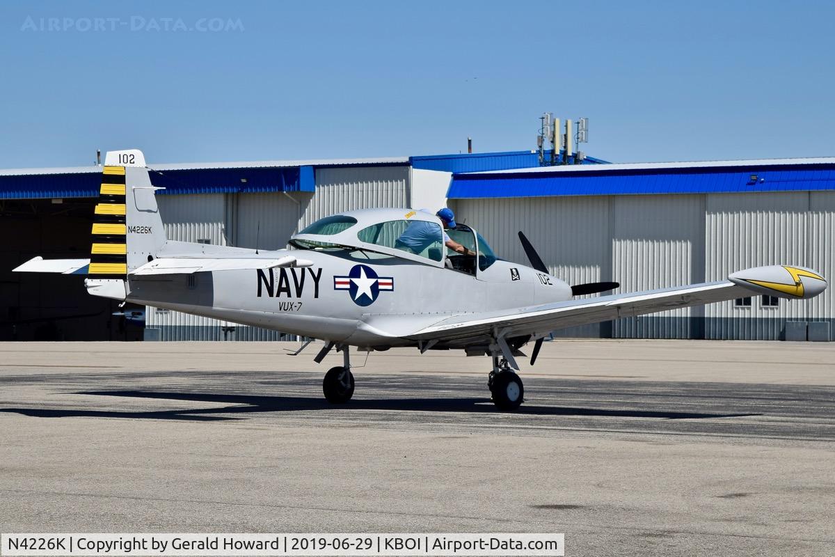 N4226K, 1948 Ryan Navion A C/N NAV-4-1226, Parked on the north GA ramp.
