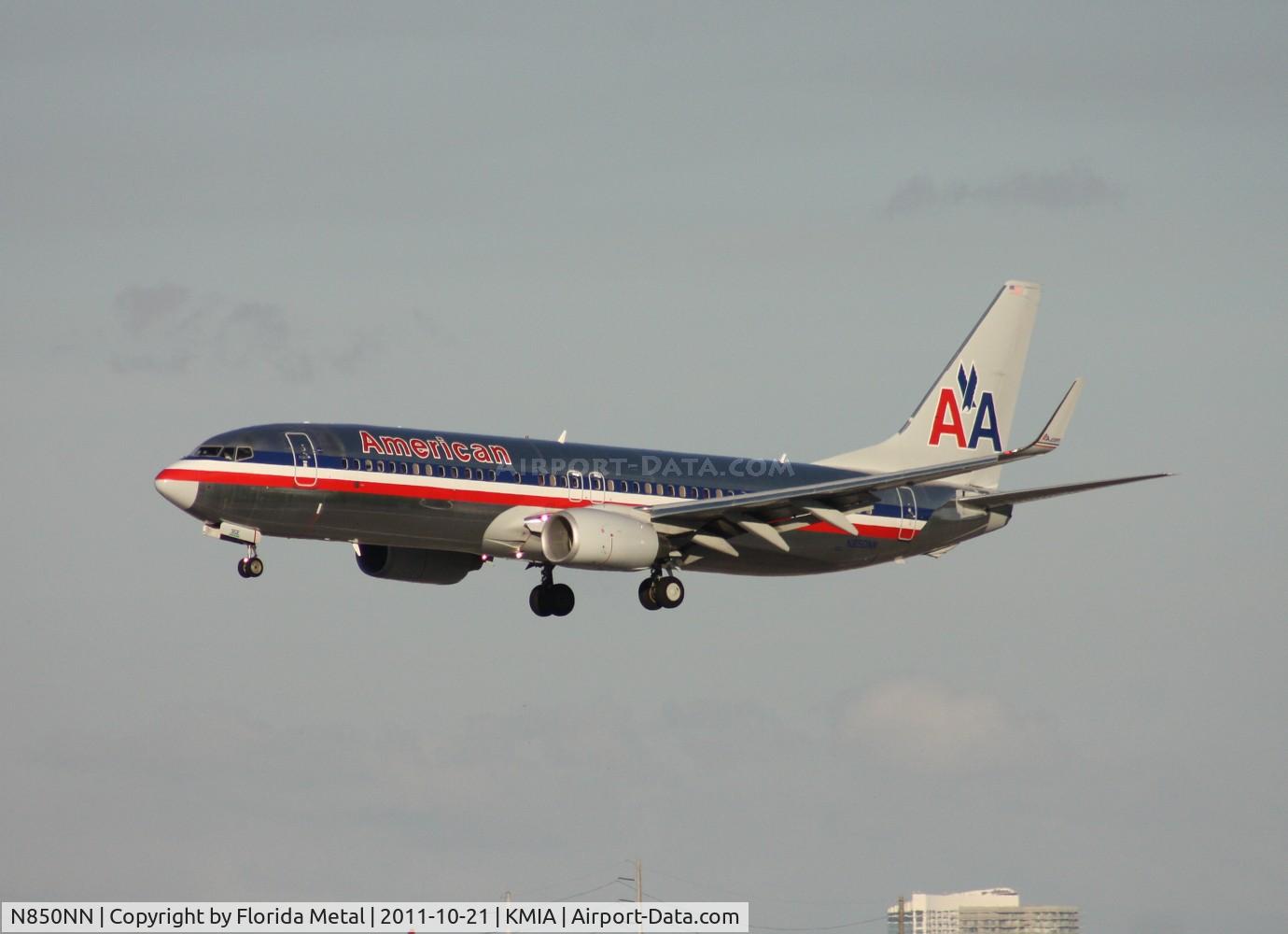 N850NN, 2010 Boeing 737-823 C/N 40580, MIA spotting