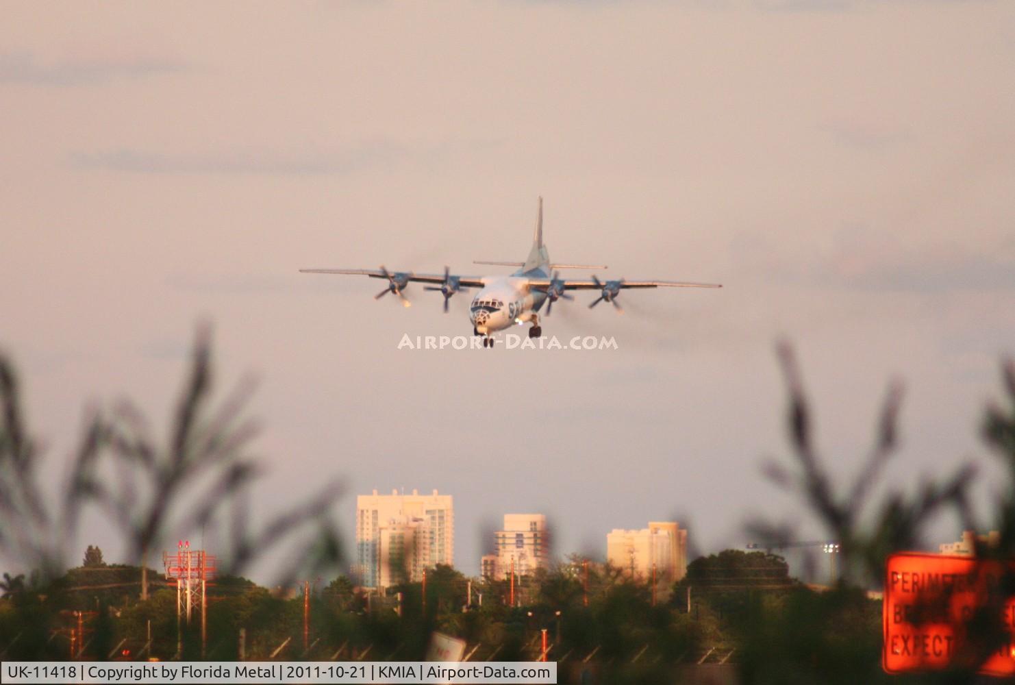 UK-11418, 1964 Antonov An-12B C/N 402504, MIA spotting