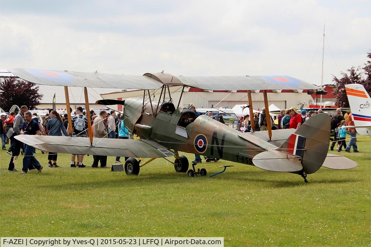 F-AZEI, 1941 De Havilland DH-82A Tiger Moth II C/N 84882, De Havilland DH-82A Tiger Moth II, Static display, La Ferté-Alais Airfield (LFFQ) Air Show 2015