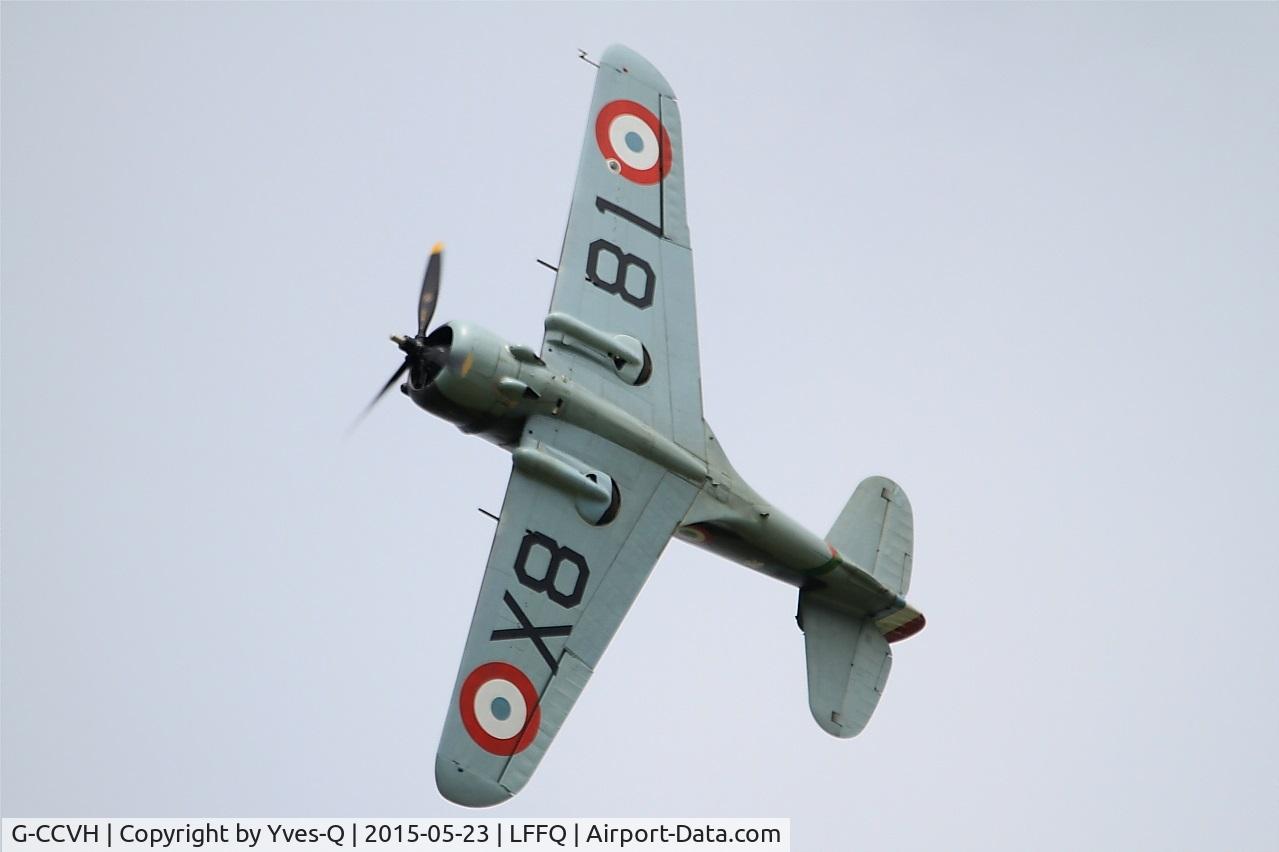 G-CCVH, 1939 Curtiss H-75A-1 C/N 12881, Curtiss H-75A-1, On display, La Ferté-Alais airfield (LFFQ) Airshow 2015