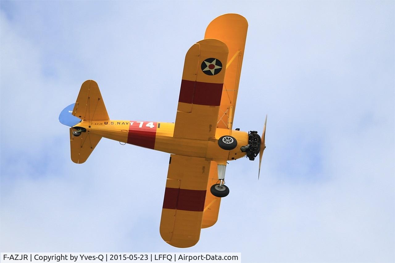 F-AZJR, 1942 Boeing-Stearman PT-13D (E75) C/N 75-5656, Boeing PT-13D Kaydet (E75), On display, La Ferté-Alais Airfield (LFFQ) Air show 2015