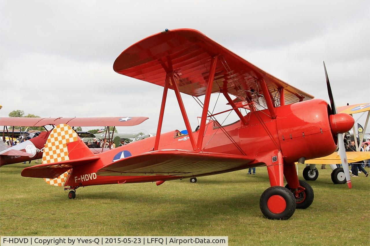 F-HDVD, 1940 Boeing A75N1 (PT-17) C/N 75-940, Boeing A75N1 (PT-17), Static display, La Ferté-Alais (LFFQ) air show 2015