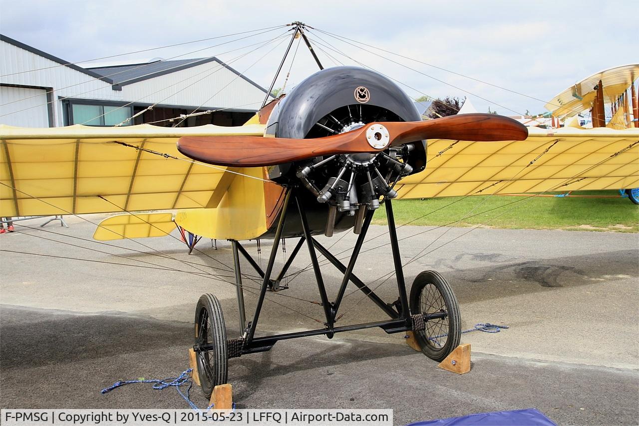 F-PMSG, 2013 Morane-Saulnier Type G Replica C/N 01-RA, Morane-Saulnier Type G (replica), Displayed at La Ferté-Alais airfield (LFFQ) Airshow 2015