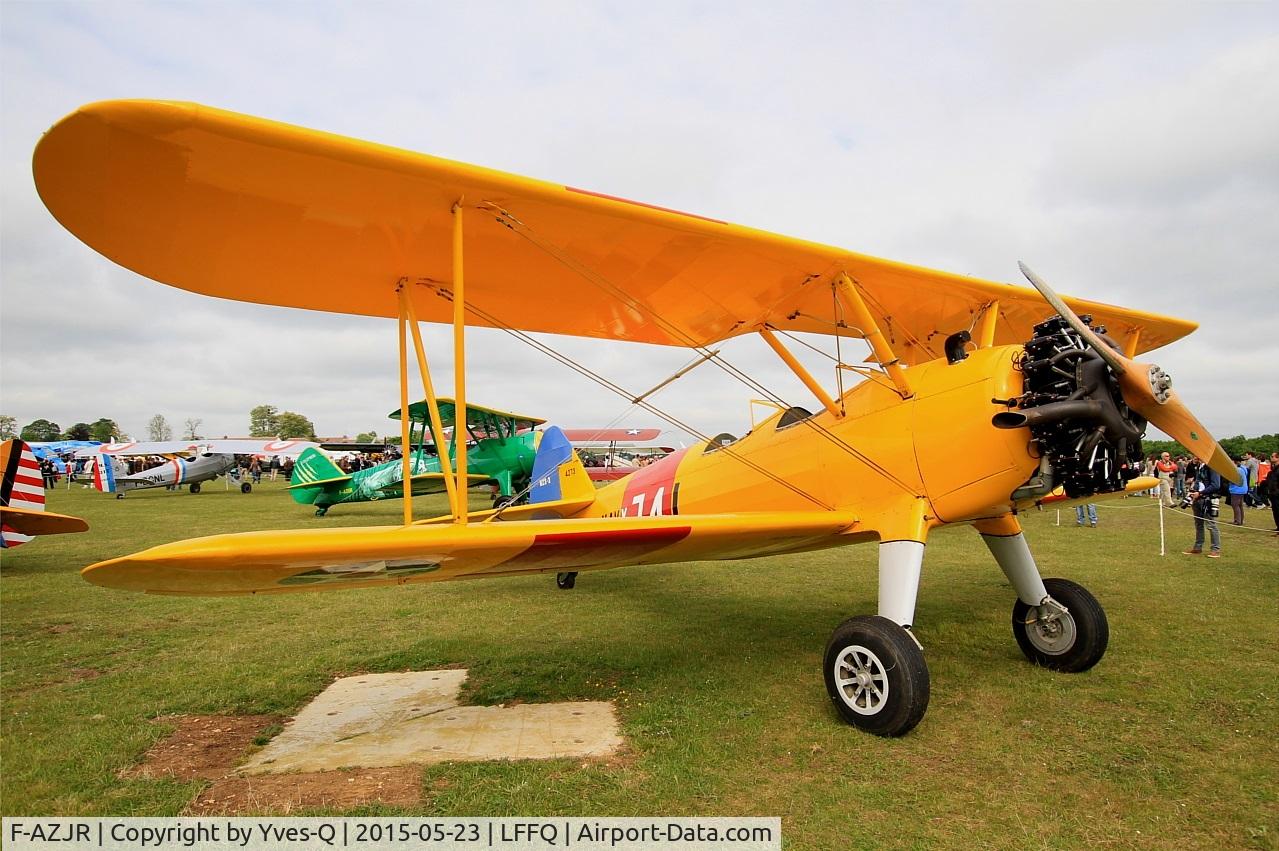 F-AZJR, 1942 Boeing-Stearman PT-13D (E75) C/N 75-5656, Boeing PT-13D Kaydet (E75), Static display, La Ferté-Alais Airfield (LFFQ) Air show 2015