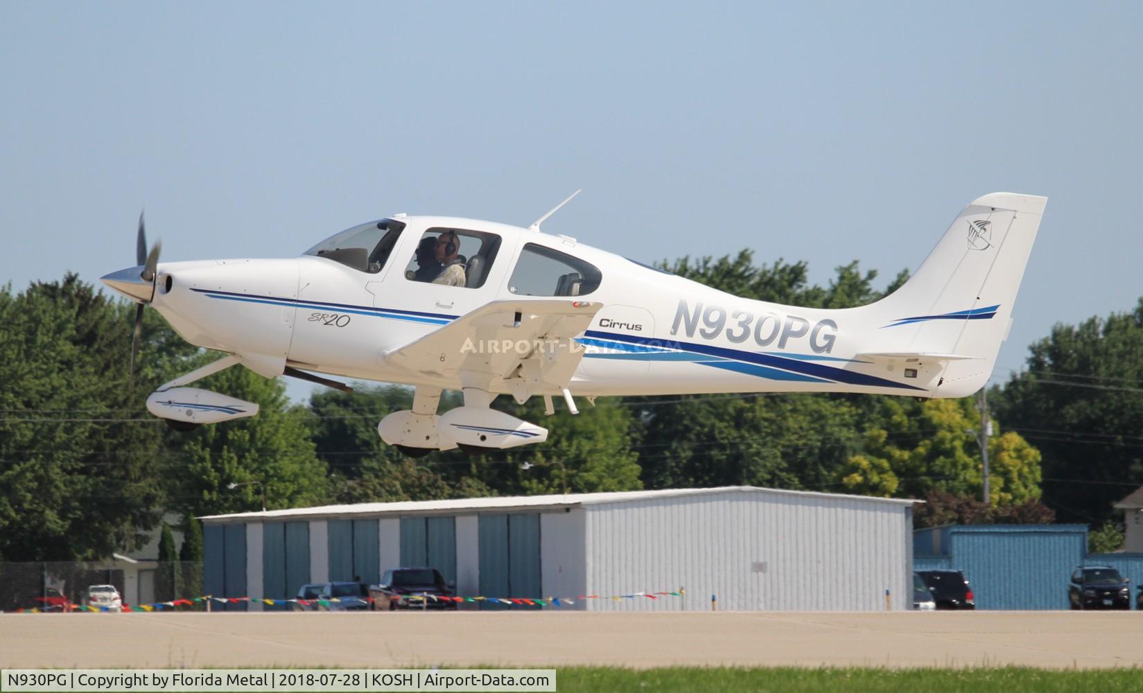 N930PG, 2002 Cirrus SR20 C/N 1224, Air Venture 2018
