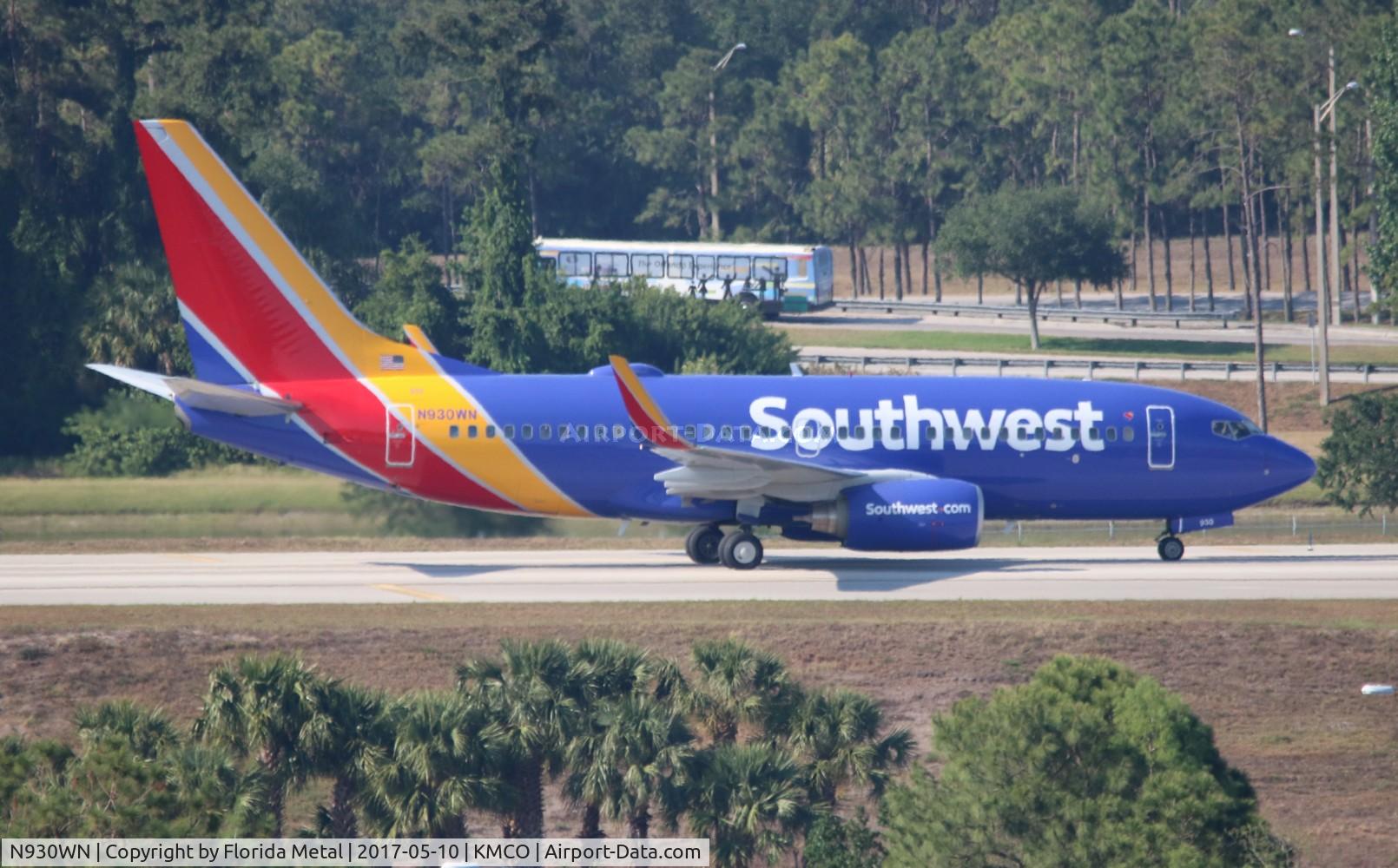 N930WN, 2009 Boeing 737-7H4 C/N 36636, MCO spotting