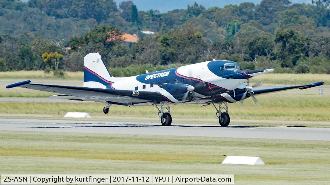 ZS-ASN, 1944 Basler BT-67 (C-47B) C/N 16833/33581, Basler BT-67_DC-3. ZS-ASN  Jandakot November 2017.