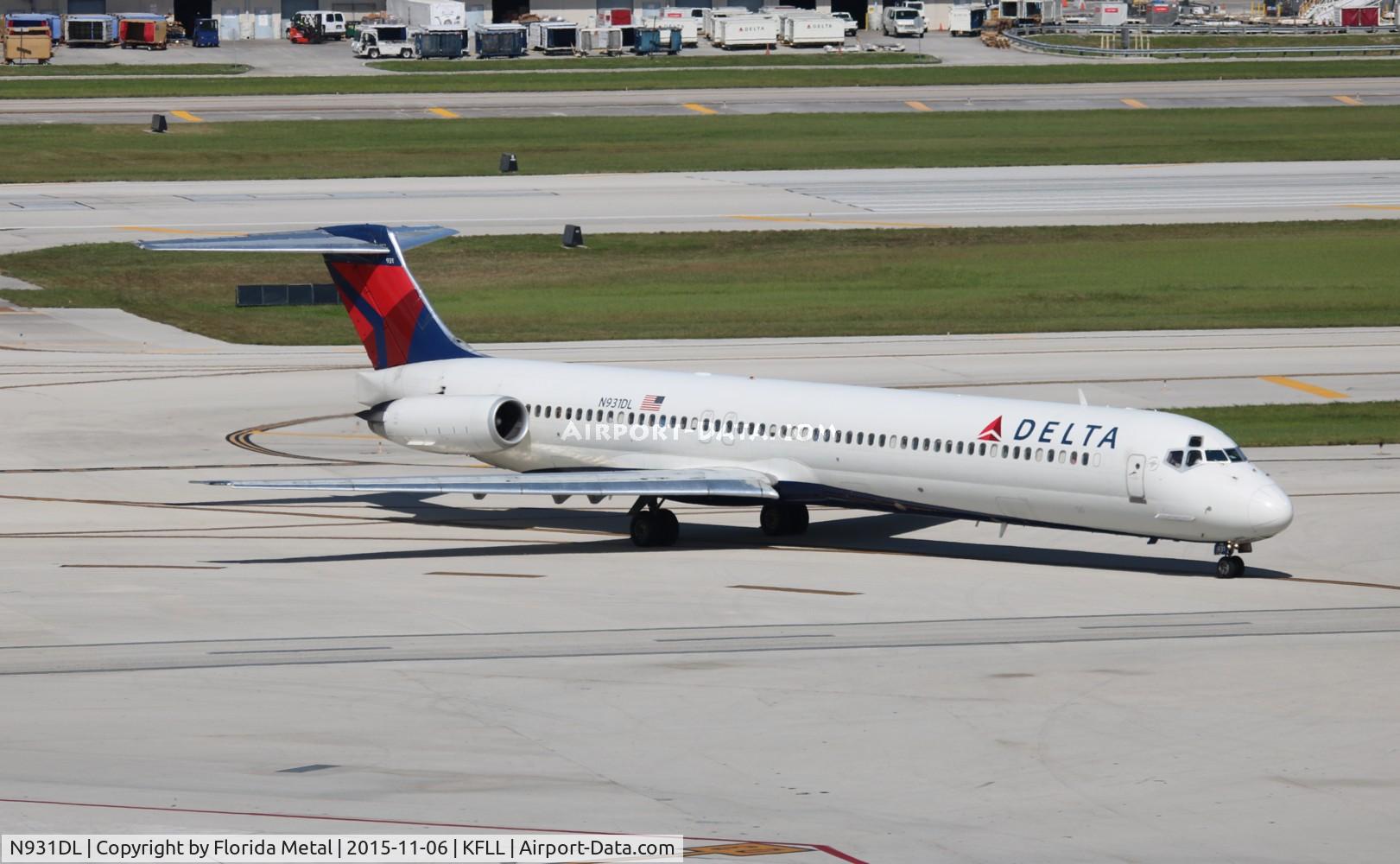 N931DL, 1988 McDonnell Douglas MD-88 C/N 49718, FLL spotting