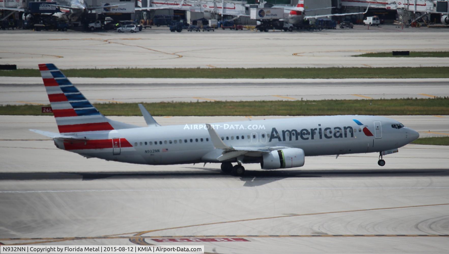 N932NN, 2013 Boeing 737-832 C/N 33488, MIA spotting
