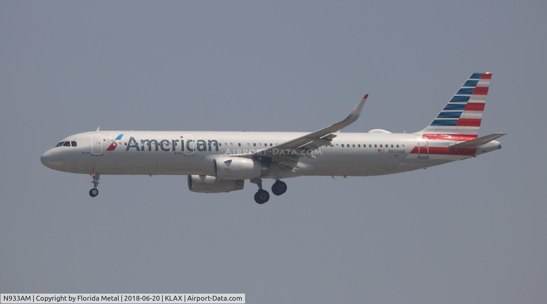 N933AM, 2017 Airbus A321-231 C/N 7564, LAX spotting